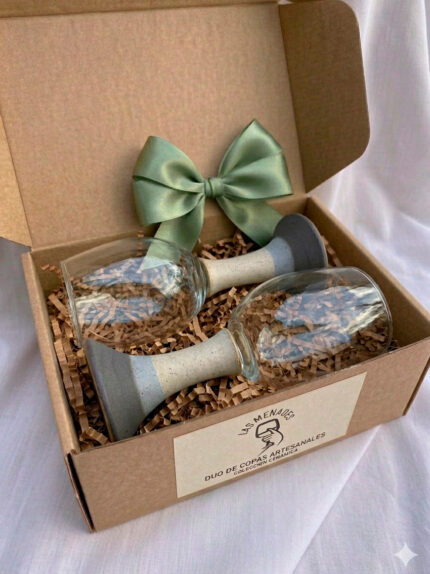 Pack 2 Copas Gres Vino